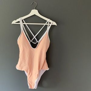 Peach Colored One-Piece